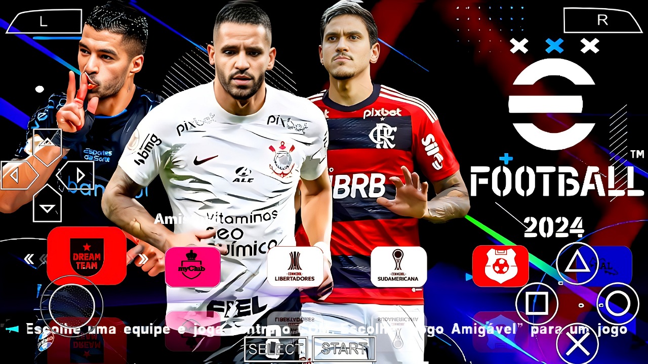 EFOOTBALL PES 2024 PPSSPP BRASILEIRÃO NOVAS FACES PATCH SUL