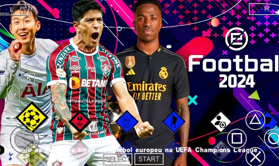 EFOOTBALL PES 2024 PPSSPP COM EUROPEUS NOVAS FACES REALISTAS e BRASILEIRÃO ELENCOS ATUALIZADOS 2023