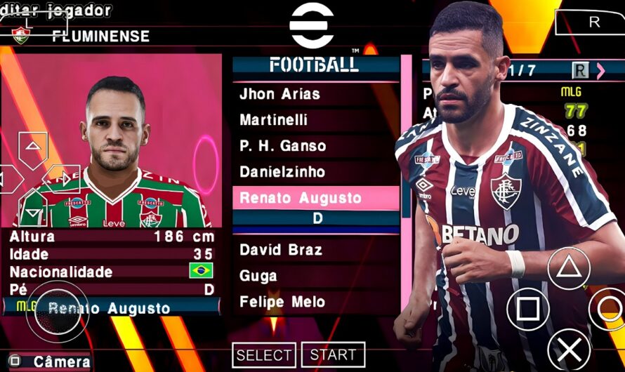 EFOOTBALL PES 2024 PPSSPP COM BRASILEIRÃO ELENCOS ATUALIZADOS +60 ESTÁDIOS FACES PATCH SUL-AMERICANO