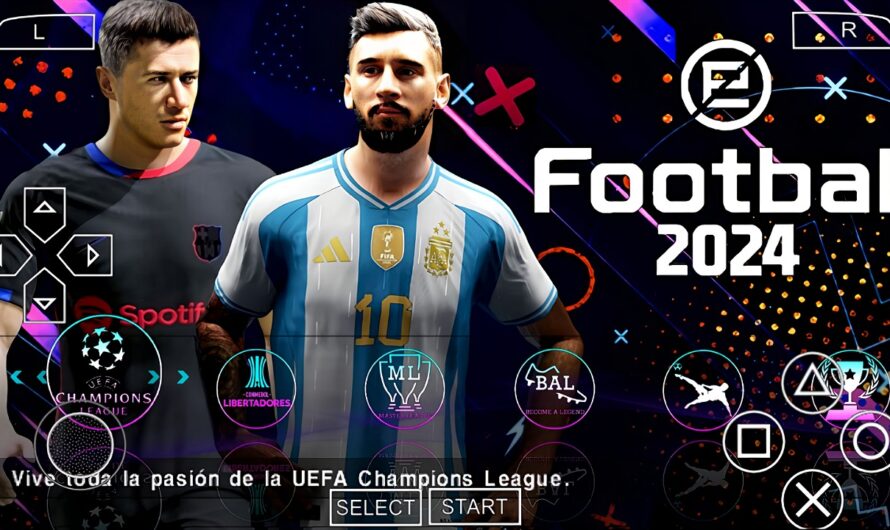 EFOOTBALL PES 2024 PPSSPP EUROPEUS NOVAS FACES REALISTAS 2K ELENCOS 100% ATUALIZADOS + KITS 24/25