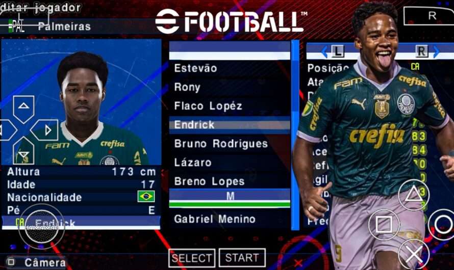 EFOOTBALL PES 2024 PPSSPP BRASILEIRÃO SUL-AMERICANO NOVAS FACES ELENCOS 100% ATUALIZADO 63 ESTADIOS