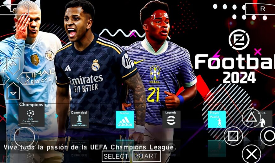 EFOOTBALL PES 2024 PPSSPP EUROPEUS NOVAS FACES REALISTAS 2K ELENCOS 100% ATUALIZADOS + KITS 24/25