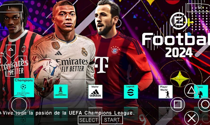 EFOOTBALL PES 2024 PPSSPP EUROPEUS NOVAS FACES REALISTAS 2K ELENCOS 100% ATUALIZADOS + KITS 24/25