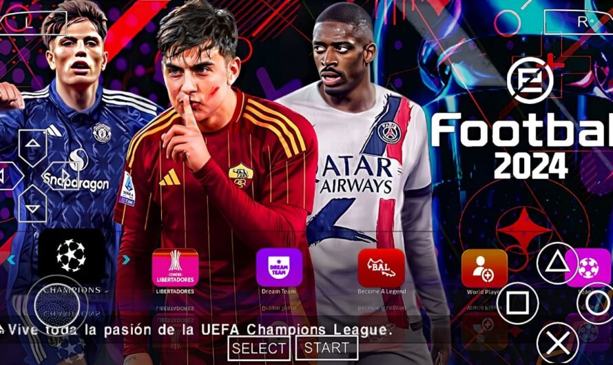 EFOOTBALL PES 2024 PPSSPP EUROPEUS NOVAS FACES 2K ELENCOS 100% ATUALIZADOS + KITS 24/25