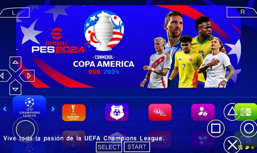 EFOOTBALL PES 2024 PPSSPP EUROPEUS COPA AMERICA 2024 NOVAS FACES 2K ELENCOS ATUALIZADOS + KTS 24/25