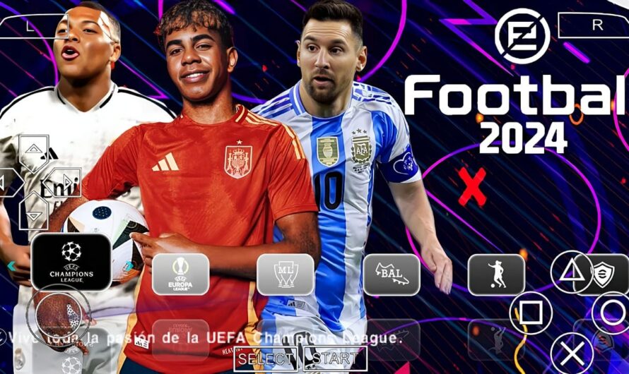 EFOOTBALL PES 2024 PPSSPP EUROPEUS NOVAS FACES 2K ELENCOS 100% ATUALIZADOS + KITS 24/25