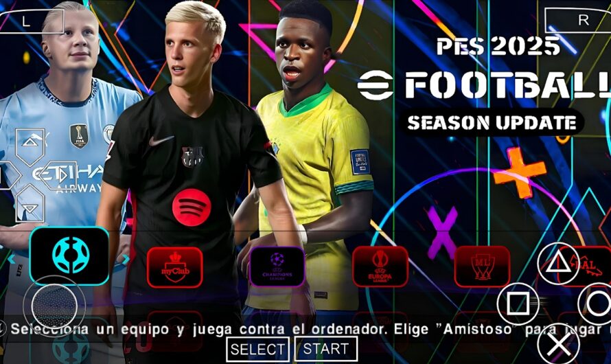 EFOOTBALL PES 2025 PPSSPP EUROPEUS FACES 2K REALISTAS ELENCOS ATUALIZADOS + KITS 24/25