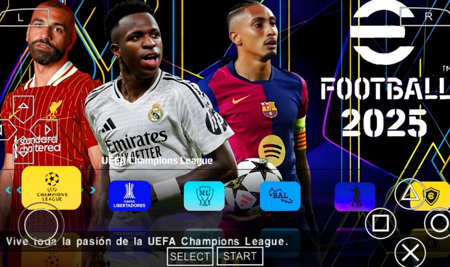 EFOOTBALL PES 2025 PPSSPP EUROPEUS FACES REALISTAS ELENCOS 100% ATUALIZADOS CAMERA PS5