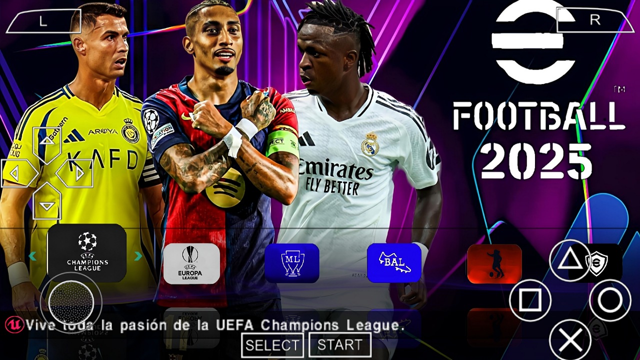 EFOOTBALL PES 2025 PPSSPP EUROPEUS NOVAS FACES 2K ELENCOS 100% ATUALIZADOS + KITS 24/25