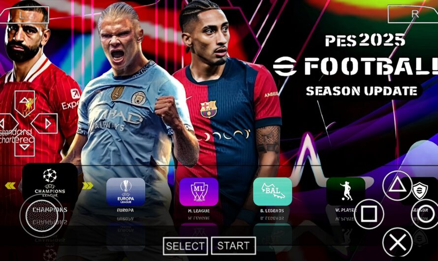 PES 2025 PPSSPP DOWNLOAD EUROPEUS FACES ELENCOS 100% ATUALIZADOS 62 ESTÁDIOS + KITS 24/25