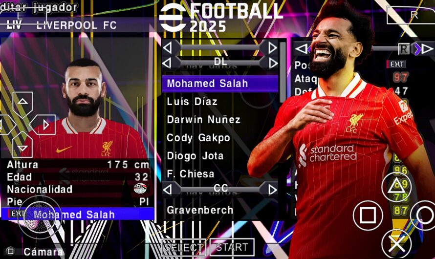 EFOOTBALL PES 2025 PPSSPP EUROPEUS FACES REALISTAS ELENCOS 100% ATUALIZADOS CAMERA PS5