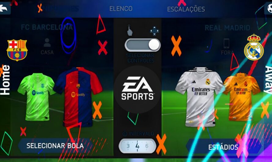 FIFA 14 MOD FC 25 ANDROID APK DATA e OBB COM BRASILEIRÃO e EUROPEUS MODO CARREIRA TORNEIOS FACES KITS 24/25