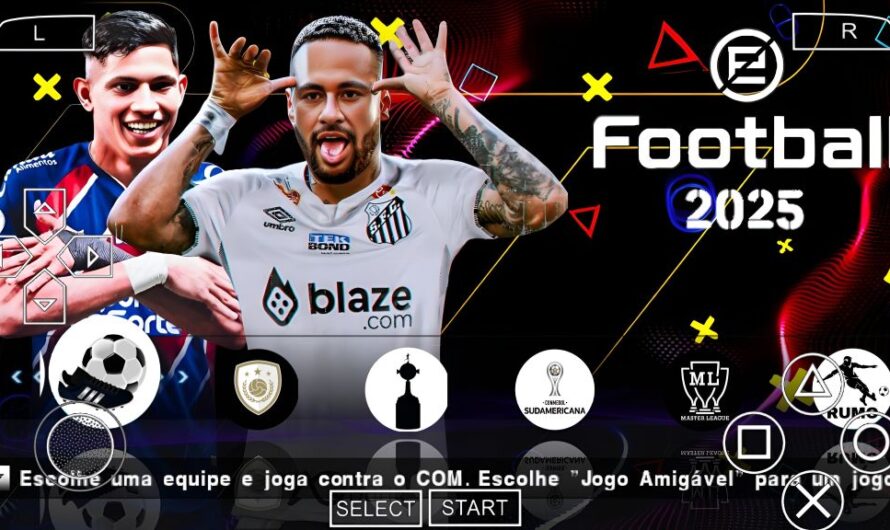 EFOOTBALL PES 2025 PPSSPP BRASILEIRÃO SUL-AMERICANO NOVAS TRANSFERÊNCIAS FACES REALISTAS + KITS 25/26