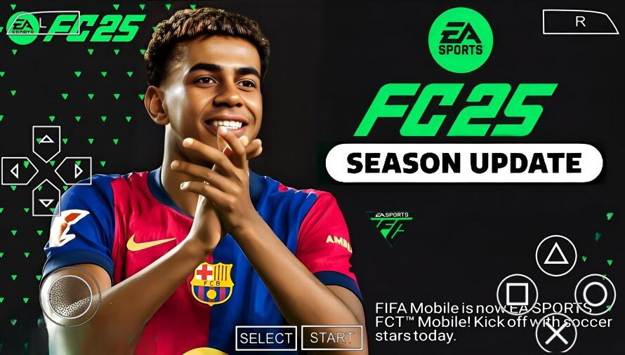 EA FC 25 PPSSPP FIFA 2025 PARA ANDROID EUROPEUS ELENCOS ATUALIZADOS FACES REALISTAS + KITS 24/25