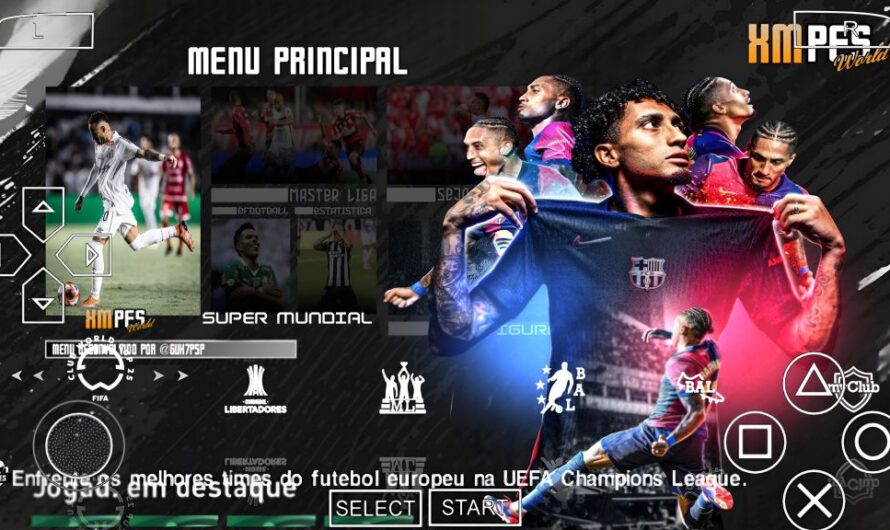 EFOOTBALL PES 2025 PPSSPP EUROPEUS e BRASILEIRÃO NOVAS FACES REALISTAS ELENCOS ATUALIZADOS