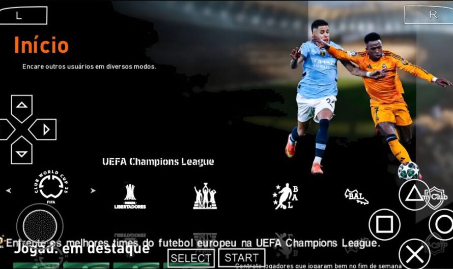 EFOOTBALL PES 2025 PPSSPP PATCH BMPES COM BRASILEIRÃO e EUROPEUS NOVAS FACES 4K ELENCOS ATUALIZADOS