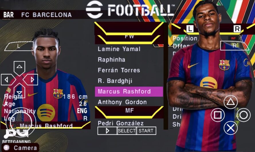 EFOOTBALL PES 2026 PPSSPP EUROPEUS NOVAS FACES REALISTAS ELENCOS 100% ATUALIZADOS + KITS 26/27