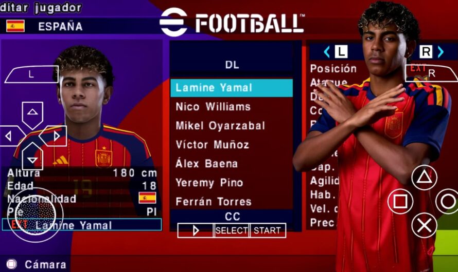 EFOOTBALL PES 2026 PPSSPP EUROPEUS NOVAS FACES REALISTAS ELENCOS 100% ATUALIZADOS + KITS 25/26